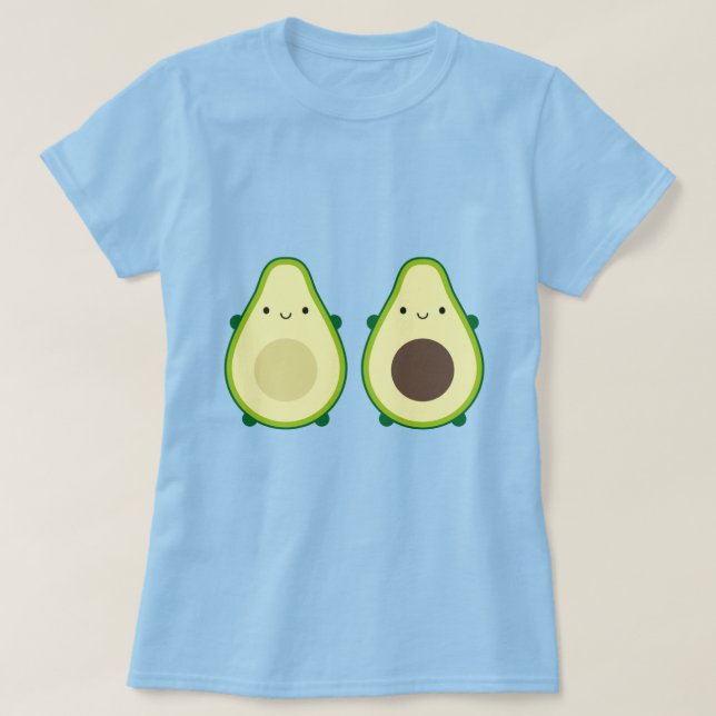 Kawaii Avocado T-Shirt (Design Front)