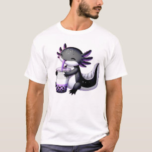Kawaii Axolotl Asexual Bubble Tea LGBT Subtle T-Shirt