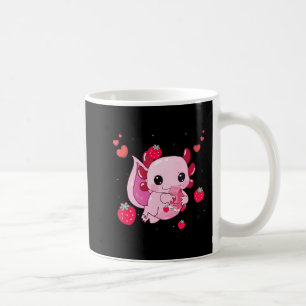 Kawaii Axolotl Strawberry Milk Shake Anime Gift Gi Coffee Mug