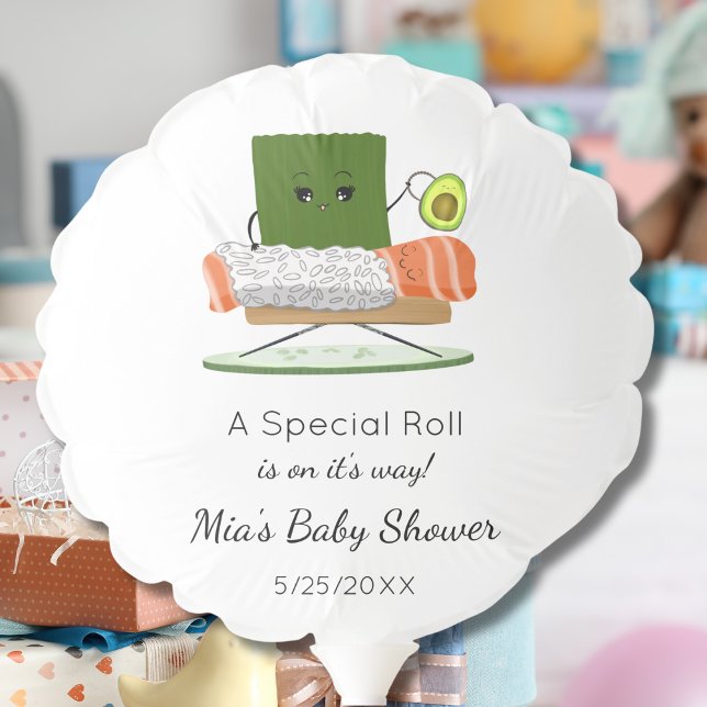 Kawaii Baby Shower: Sushi and Salmon Roll Theme Balloon (Creator Uploaded)