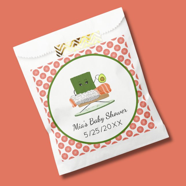 Kawaii Baby Shower: Sushi and Salmon Roll Theme Favor Bag (Creator Uploaded)
