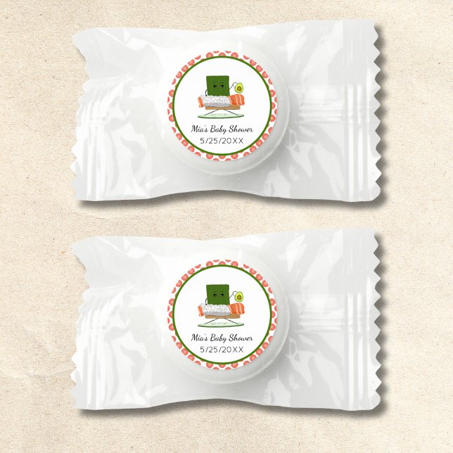 Kawaii Baby Shower: Sushi and Salmon Roll Theme Life Saver® Mints (Creator Uploaded)