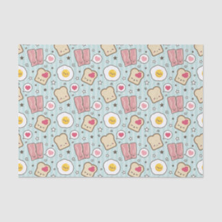 Kawaii Bacon & Fried Egg Deconstructed Sandwich Tissue Paper