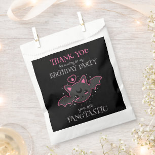 Kawaii Bat Halloween Birthday Party Favor Bag