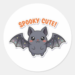 Kawaii Bat Sticker – Cute Halloween Vampire Chibi