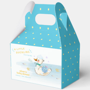 Kawaii Bath Time Little Duckling Boy Baby Shower Favor Boxes