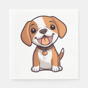 Kawaii Beagle Puppy   Napkins