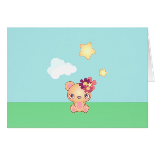 Kawaii Bear Cards (Front Horizontal)