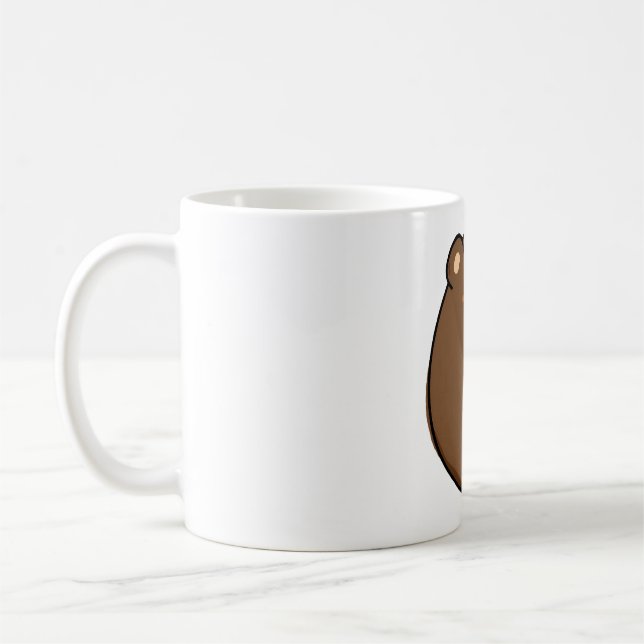 Kawaii Bear Cub Coffee Mug (Left)