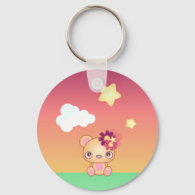 Kawaii Bear Keychain (Front)