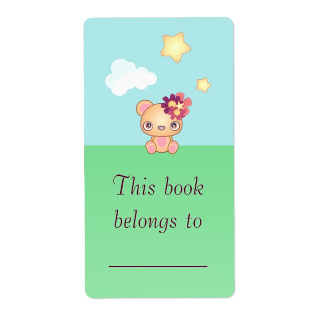 Kawaii Bear Label (Front)
