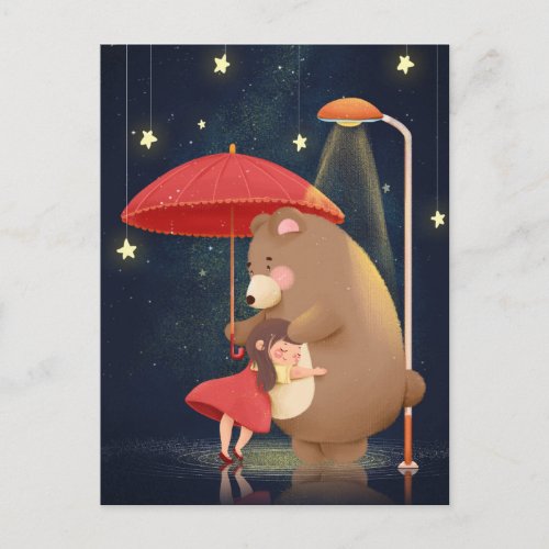 Kawaii Bear Postcard