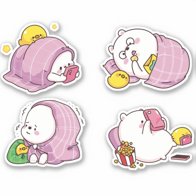 Kawaii Bears Sticker (Front)