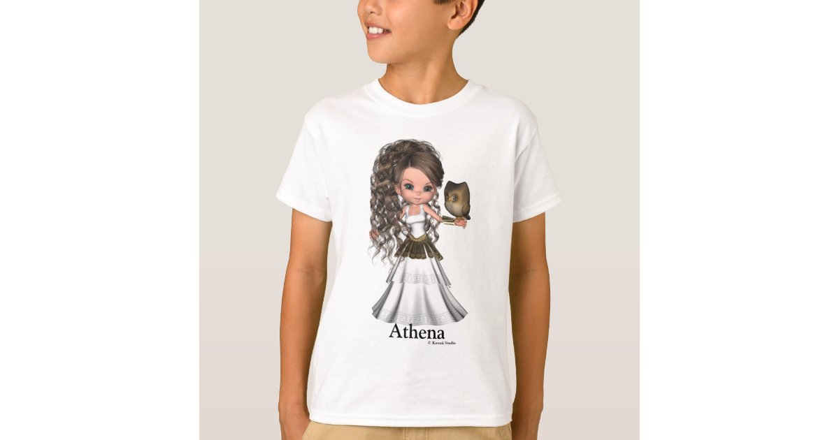 Kawaii Beautiful Athena Greek Goddess Shirt Zazzle Com