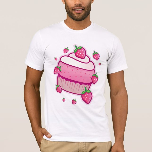 kawaii berry cupcake T-Shirt (Front)