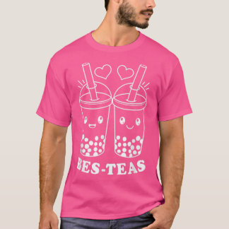 Kawaii Bes Teas Bubble Tea Cute Boba Besties  T-Shirt
