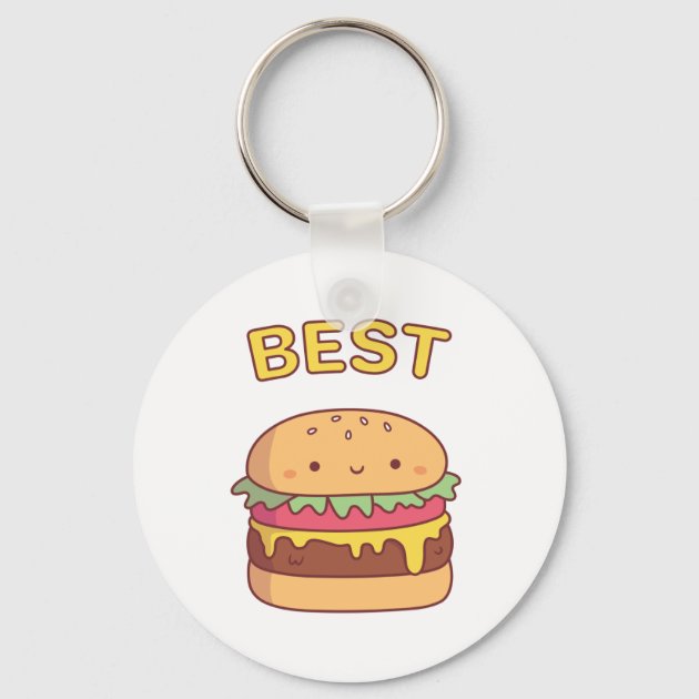 Burger keychain hot sale