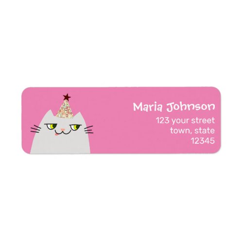 Kawaii Birthday Return Address Label