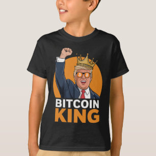 Kawaii Bitcoin King Trump Crypto Shades Bitcoin Ev T-Shirt