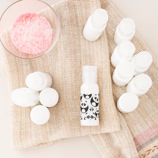 Kawaii Black and White Panda Pattern Hand Lotion (Laydown)