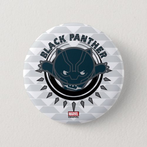 Kawaii Black Panther Logo Button