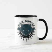 Kawaii Black Panther Logo Mug