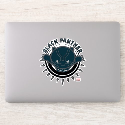 Kawaii Black Panther Logo Sticker