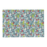 kawaii blue pattern placemat