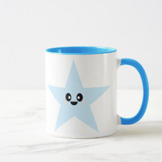 KAWAII BLUE STAR MUG