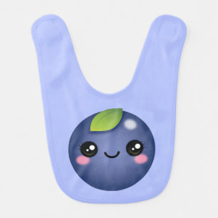 Kawaii Blueberry Baby Bib