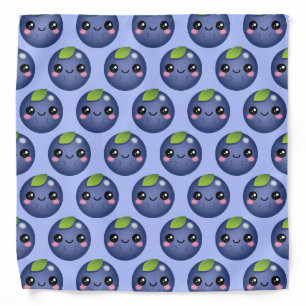 Kawaii Blueberry Bandana