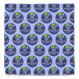 Kawaii Blueberry Bandana