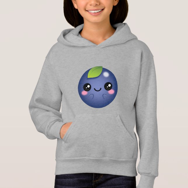 Kawaii Blueberry Hoodie (Front)