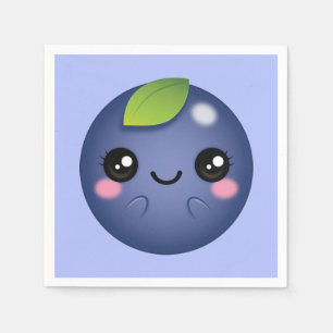 Kawaii Blueberry Napkins