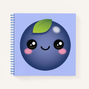 Kawaii Blueberry Notebook