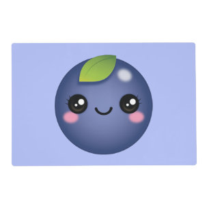 Kawaii Blueberry Placemat