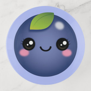 Kawaii Blueberry Trinket Tray