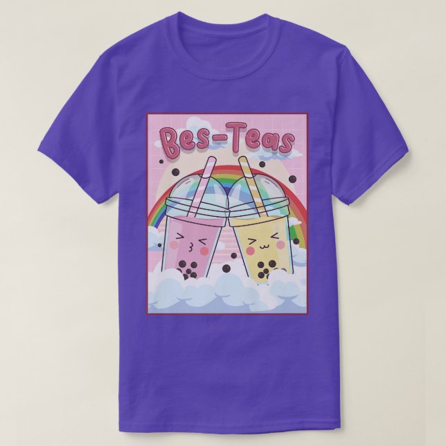 Kawaii Boba Bubble Milk Tea Bes Teas Esthetic  11 T-Shirt (Design Front)