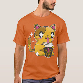 Kawaii Boba Tea Cat Japan Sweet  T-Shirt
