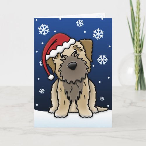 Kawaii Border Terrier Christmas Card