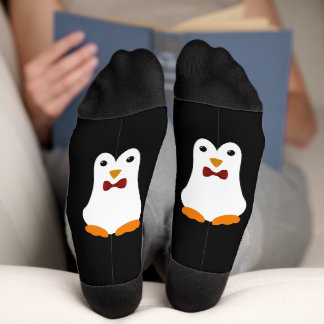 Kawaii Bow Tie Penguin Socks
