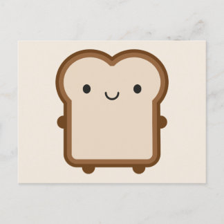Kawaii Bread / Toast Postcard