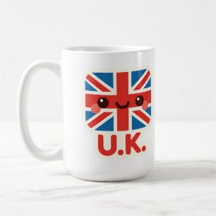 Kawaii British Flag – Cute UK Design Coffee Mug