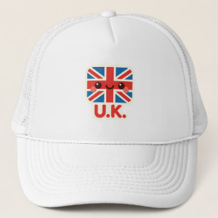 Kawaii British Flag – Cute UK Design Trucker Hat
