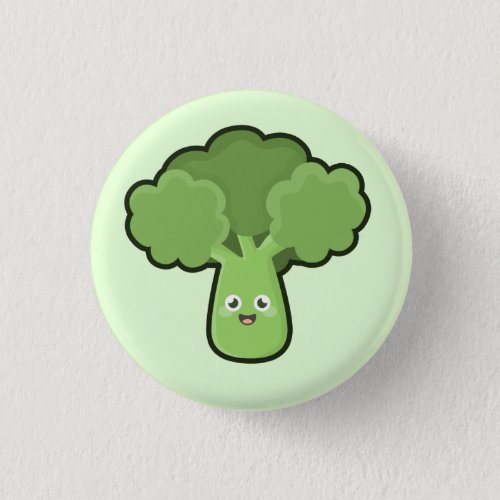 Kawaii Broccoli Button