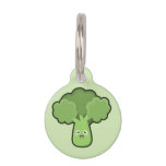 Kawaii Broccoli Pet Name Tag at Zazzle