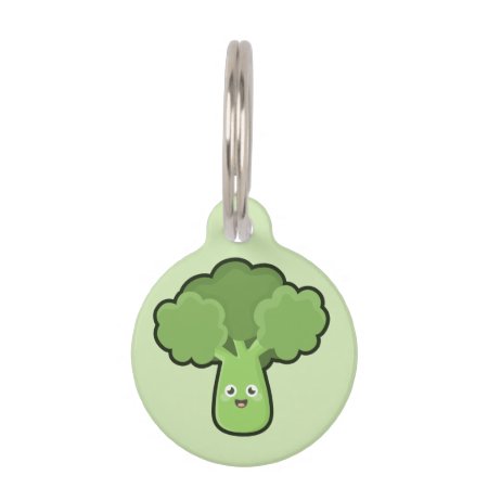 Kawaii Broccoli Pet Name Tag