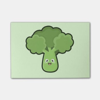 Kawaii Broccoli Post-it Notes by KawaiiNir at Zazzle