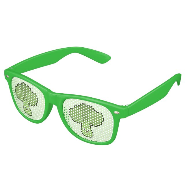 Kawaii Broccoli Retro Sunglasses (Angled)