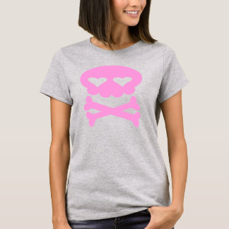 Kawaii Bubble Skull Baby Pink T-Shirt